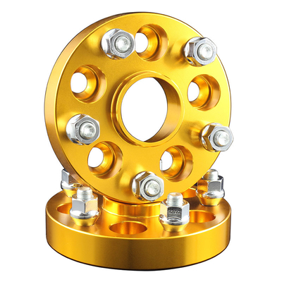 5x100 a 5x114.3 ha forgiato l'adattatore centrico della ruota del hub di alluminio per colore dell'oro di SUBARU
