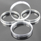 Anodizzi gli anelli centrici OD73.0 ID63.4 del hub di alluminio rosso per Mazda Volvo